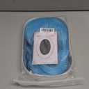 Sky Blue Wig with Bangs Short Light Blue Bob Wig Wavy Curly Wigs Synthetic Hair Wigs (Small Size)