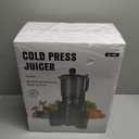 Juicer Machines with 5.8" Large Chute, 2-in-1 Cold Press Juicer for Whole Vegetables Fruits 400W, Masticating juicer Easy to Clean Juice Extractor Machine for Making Nut Mike, Juice, Premium Gray