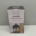 Candle Warmer Lamp with Timer, Dimmable Electric Large Candle Warmer Lantern for Jar Candles, Vintage Enclosed Candle Lamp Warmer for Children Pet Family-Black