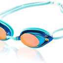 Speedo Women's Swim Goggles Mirrored Vanquisher 2.0 (Aqua)