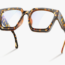 livho Oversized Blue Light Blocking Glasses for Woman  Rectangle Fashion Glasses for Computer, Chic Preppy Frame