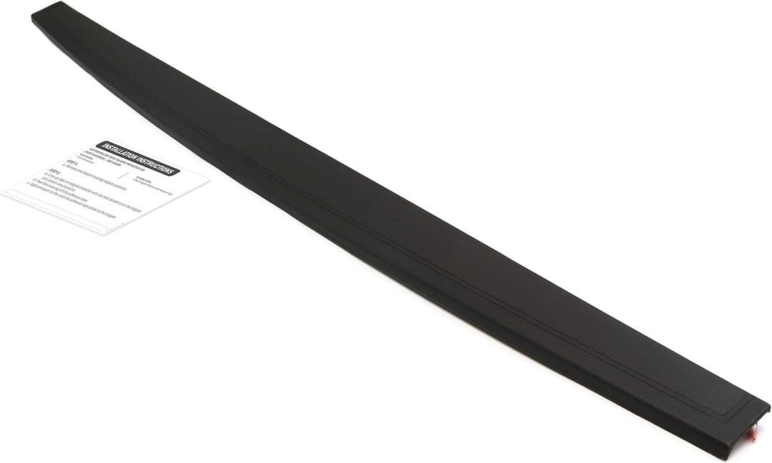 Tailgate Spoiler Cap Cover Compatible with Chevrolet GMC Silverado Sierra 1500 2014-2018, 2500HD 3500HD 2015-2019 Top Protector Lip Black