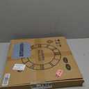 Large Modern Metal Wall Clocks Rustic Round Silent Non Ticking Battery Operated Roman Numerals Clock for Living Room/Bedroom/Kitchen Wall Decor-(Gold, 40cm) (16 Inch)