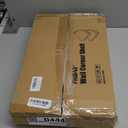 Corner Floating Shelves, Rustic Brown Wood, Set of 2, Wall Mount Storage with Guardrail for Bathroom Kitchen Living Room (White)