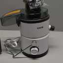 GDOR 800W Juicer Machine, 3 Wide Feed Chute, Dual-Speed Centrifugal Juicer for Fruits & Vegetables, Anti-Drip Function, BPA-Free, Easy to Clean with Brush, White