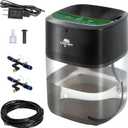 2.2L Reptile Mister with 2pcs Nozzles, Solo Reptile Mister System with Timer, Automatic Mister Fogger for Reptile Tank, Adjustable Terrarium Misting Humidifier for Reptiles/Amphibians