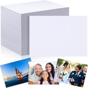 Fainne 600 Sheets Photo Paper 5x7 in Glossy Double Sided 54lbs 9.5mil 200gsm Photo Paper Glossy Card Stock for Inkjet Printing Printer Making Pictures Calendar Greeting Card Printing