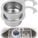 2pcs Swan-Shaped Drain Basket, Stainless Steel Sink Strainer Catcher Multi-Functional Quick Drain Kitchen Filter for Fruits Vegetables, Faucet Hanging (Small)