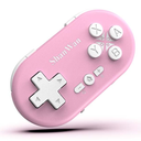 ShanWan Bluetooth Gamepad Keychain Sized Mini Controller for Switch, Windows, Android, iOS & PS4（pink ）