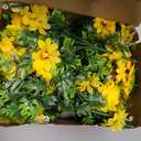 Zeyune 8 Pieces Artificial Sunflower Potted Plants for Yellow Kitchen Decor Sunflowers Bouquet Arrangements Floral Centerpieces for Table Faux Silk Sunflowers for Spring Summer Bathroom Wedding Office