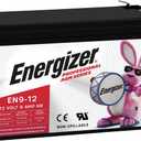 Energizer EN9-12, 12 Volt 9 Amp Hr, Long Lasting Sealed Lead Acid AGM Rechargeable Battery Ideal for Use in Home Alarm Systems, Backup Power, Scooters, and More