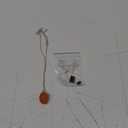 TGH Natural Carnelian Tumbled Stone Pendant Necklace - Handmade Healing Crystal Jewelry for Women - July Birthstone - 16+2 Inch Brass Chain