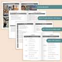 Undated Weekly & Monthly Planner, Life Organizer & Productivity Journal, Goals Setting & Time Management, Gift Box Included, A5 Hardcover Leather with Stickers (Brown)