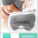 MyHalos® Heated Eye Mask for Dry Eyes - Steam Warm Compress for Eyes - Remove Styes, Chalazion Therapy Warming and Heating Pad Hot Compress - Moist Heat Mask for Blepharitis & MGD - FSA|HSA Eligible