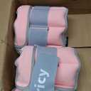 Adjustable Ankle Weights for Women Men 1 2 4 5 6 8 10 LBS 1 Pair Leg Weights Wrist Hand Arm Weights with Removable Weight Strength Training Weight for Walking Running Gym Fitness Physical Therapy (Pink)