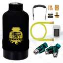 RV Water Softener System with Heavy Metal Filter & Protective Cover | 16,000 Grain Capacity | Removes Odors, Extends Resin Life 15% | Universal Fit for Motorhome, Camper, Travel Trailer