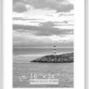 OUZUGIE 16X24 Picture Frame,Display Poster 12X18 With Mat or 16X24 Without Mat,White Aluminum Poster Frames with Premium Acrylic,Photo Frames with Strong Corner Design for Gallery Wall and Tabletop