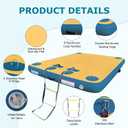 AWSUM Inflatable Floating Dock Air Dock Platform, 6ft/8ft Non-Slip Inflatable Water Mat Floating Island Raft for Lake Pool Beach Ocean