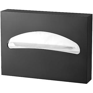 Toilet Seat Cover Dispenser Wall Mounted Stainless Steel Matte Black