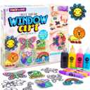 Made By Me Create Your Own Window Art, Paint Your Own Suncatchers, DIY Arts & Crafts Idea, Craft Kits for Kids, Crafts for Kids & Toddlers, Toddler Arts and Crafts