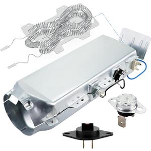 Upgraded DC97-14486A Dryer Heating Element Compatible with Samsung DV40J3000EW/A2 DV42H5000EW/A3 DV45H7000EW/A2 DVE50M7450W/A3 DV42H5200EW/A3 DV48H7400EW/A2 by AMI PARTS