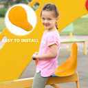 Angoily Outdoor Seesaw Seat Cushion Replacement Plastic Part for Playground Equipment Kids Parks Community Areas Durable Comfortable Toddler Rocker Seat 13.78X10.63X8.27 Inches