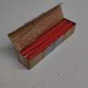 CANDWAX 12 inch Taper Candles Set of 12 - Dripless and Smokeless Candle Unscented - Slow Burning Candle Sticks - Red Candles