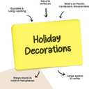 MESS Large Bin Labels for Storage (50 6x4) - Pantry, Organizing, Craft, Shelf, Tote, Moving Labels - Removable for Boxes and Bins (Yellow)