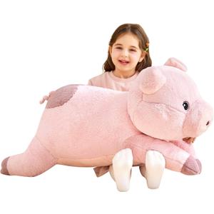 IKASA Giant Pig Stuffed Animal Plush Toy,30 Inches Large Toys Gifts for Kids Girls Boys Girlfriend Children