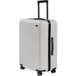 Away Medium Checked Luggage, Lightweight Hard Shell Suitcase with Spinner Wheels, Durable Rolling Luggage, TSA Lock, 26 Inch, Cloud Gray
