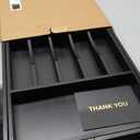 SMIRLY Silverware Drawer Organizer – Bamboo Kitchen Drawer Organizer, Adjustable Utensil Holder and Cutlery Tray, Drawer Dividers for Flatware and Kitchen Utensils, Black 