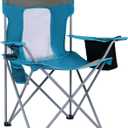 Camping Chairs Portable Folding Lightweight Outdoor Lawn Chair, Blue, Large