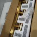 Gold Bathroom Vanity Light Fixtures - Brushed Gold Vanity Light Bathroom Lighting Fixtures Over Mirror 40W Dimmable Crystal Wall Sconces 4 Light LED Modern Bathrooms Lights 4000K