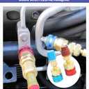 bylikeho R1234YF to R134a Conversion Adapters Quick Couplers Kit,Car Accessories R1234yf Refrigerant Recharge Kit,High Low Side Adapter for R1234yf Air Conditioning Systems Evacuation Recharging
