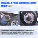 800-822 2Pcs Wheel Balancers Fit for 22.5-24.5" Wheel