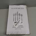 Black Silverware Set, 30 Pieces Stainless Steel Flatware Utensils, Cutlery Set Service for 6 Including Fork Spoon and Knife, Dishwasher Safe