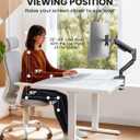ErGear Single Monitor Arm, Fully Adjustable Monitor Mount for 1334 Inch Screens, Fast Install Computer Monitor Stand with Tool-Free VESA Mount, Cable Management, Holds 19.8 lbs, Max VESA 100x100mm