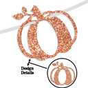 2 x Sweet Little Pumpkin Banner, Fall Theme Little Pumpkin Bunting Sign for Baby Shower Kids' Birthday Thanksgiving Party Decorations Supplies, Rose Gold Glitter