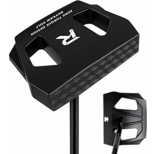 Zero Torque Golf Putter, 35’’ Right Handed Straight Putting, Mallet Center Shaft Golf Putter, High Forgiveness and Low Deviation