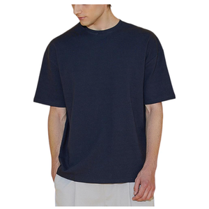 EDUARDO Men's Anyone Over Fit Casual Top, Short-Sleeve Cotton Modal Blend Basic T-Shirt Black, XL