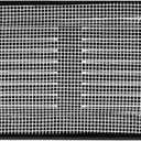 Vent Systems 8'' x 4'' Inch (Overall Dimensions) Pack of 5 Black Air Vent Duct Cover Metal Return Grill with Built in Pest Guard Screen HVAC Grille for Home Improvement 6x2 (Opening Dimensions)