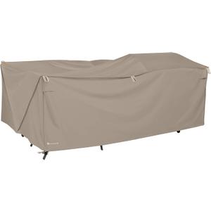 Classic Accessories Storigami Water-Resistant 140 Inch Easy Fold Patio Furniture Cover, Goat Tan, Patio Furniture Covers Classic Accessories Storigami Water-Resistant 140 Inch Easy Fold Patio Furniture Cover, Goat Tan, Patio Furniture Covers