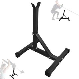 Viking Press Landmine Stand, 400LBS Capacity Heavy Duty Steel Barbell Support Rack, 30" Height Landmine Attachment with Anti-Slip Padding & Rubber Feet, Fits 2-Inch Olympic Bars for Home Gym