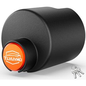 2026 Tlvuvmo Universal Trailer Hitch Locks for 2 5/16" & 2" & 1 7/8" Couplers, All Enclosed Heavy Duty Coupler Lock, Anti -Theft Steel Tongue Lock for Trailers, Boat, RV, Camper
