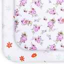 Pack and Play Sheets Girl Red Floral, Compatible with Graco Pack and Play