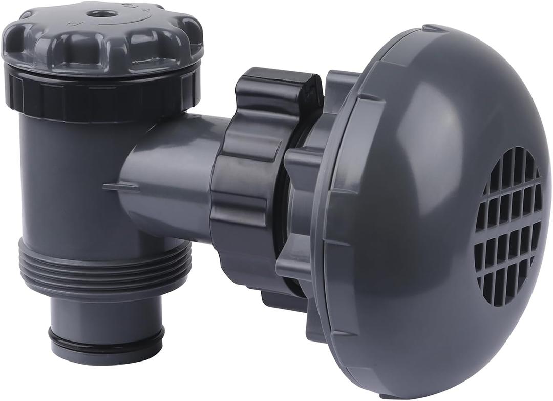 XT On/Off Plunger Valve with Strainer for Easy Adjustment, for Above-Ground Pool Filter Pump On/Off Plunger Valve Part, Frame Set & Ultra Frame Pools Intex, Coleman Compatible