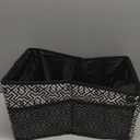 HEYSKAY Car Seat Organizer-Passenger Seat Organizer, Collapsible Small Car Seat Organizer for Console Front/Back, Car Caddy with 4pc Drink Holders Automotive Backseat Organizer for Kids (Black&White Check)