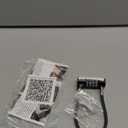 ORIA Long Shackle Combination Lock, 4.41x2.13x0.71'' Cable Lock, 4 Digit Resettable Padlock, Waterproof Gate Locks for Outdoor Fence, Steel Cable Padlock for Gym School Locker Bike