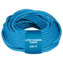 Frienda 100 ft Latex Rubber Tubing 3/8 Inch Od 1/4 Inch ID Surgical Slingshot Bands Rubber Medical Sling Band Fitness Hose Tubing(Blue)