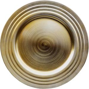 13" Gold Chargers for Dinner Plates, Party Table Decor Set of 6